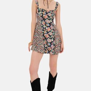 For Love And Lemons Multicolor Floral Mini Dress
